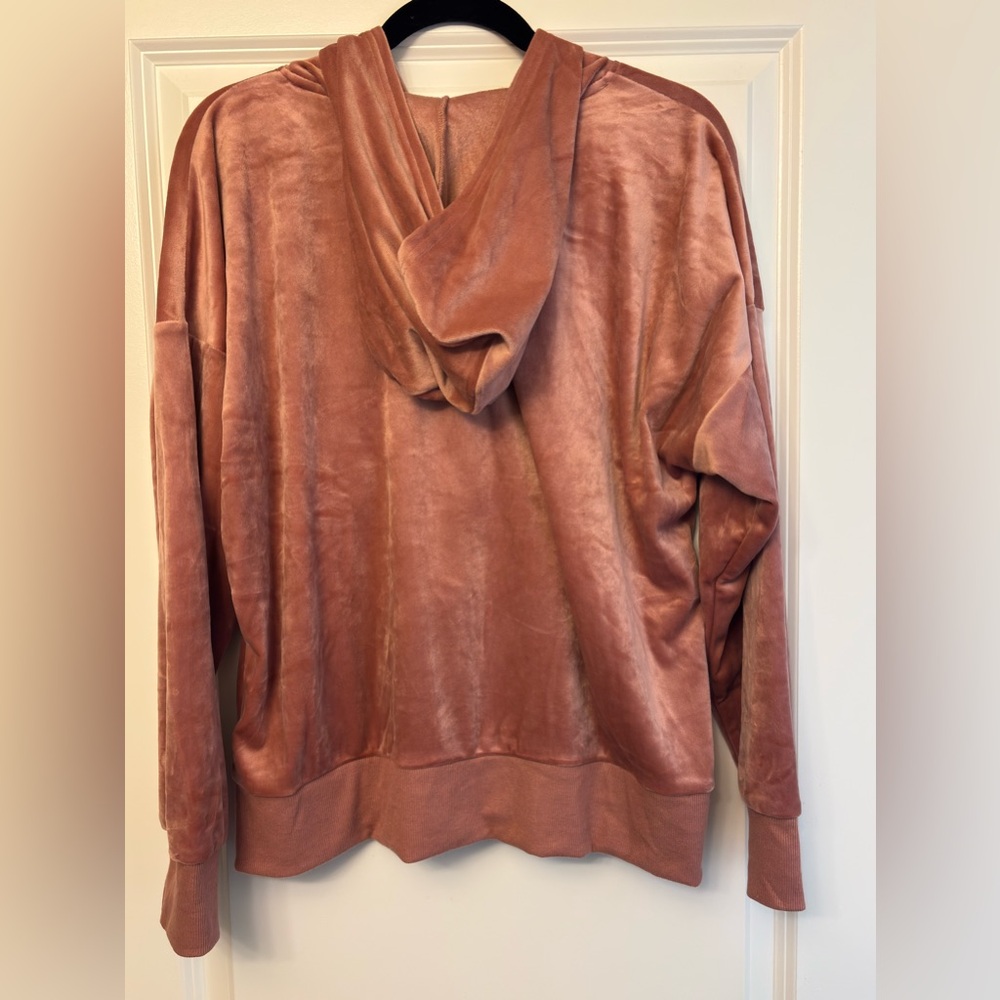 FELINA ROSE PINK VELOUR ZIP HOODIE SET XL - Picture 13 of 14